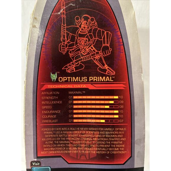 Hasbro Transformers Titanium Series Optimus Primal 3" Die-Cast Figure NIB 2006 - Picture 6 of 6